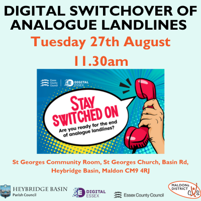 Digital Switchover Presentation - Heybridge. Image links to further information
