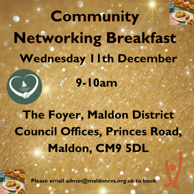 Networking breakfast 11th December 9-10am at Maldon District Council Offices. Click through for more details